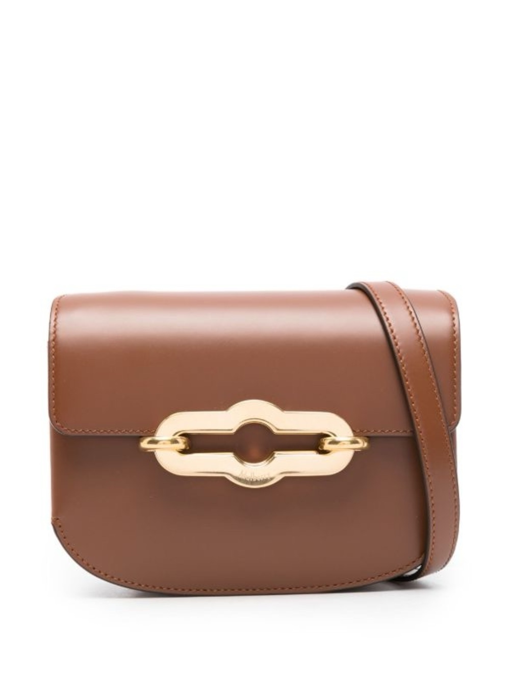 Mulberry Pimlico Satchel in Bright Oak Leather Crossbody with Gold Hardware